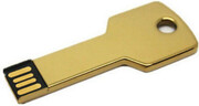 16GBUSB2.0FlashDriveGoldkey,GoldMetallic-BlackCap,Classic(R/W:18/7MB/s)