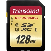 128GBSDXCCard(Class10)UHS-I,U3,Transcend"TS128GSDU3"Ultimate(R/W:90/45MB/s)