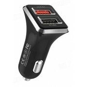 WKDesignCarChargerSigee(QC3.018W2Ports),Black