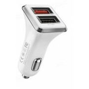 WKDesignCarChargerSigee(QC3.018W2Ports),White