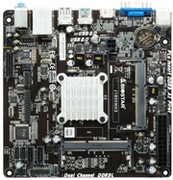 МатеринскаяплатаBIOSTARJ1800NH3,MB+CPUonboard:Dual-coreCeleronJ1800(2.41-2.58GHz),Dual2xSO-DIMMDDR3L-1333(upto16GB),IntelHDgraphics,VGA,HDMI,2xSATA2,1xPCIeX1,ALC662HDA,COM&LPTHeader,1xGbELAN,1xUSB3.0,6xUSB2.0,Mini-ITX