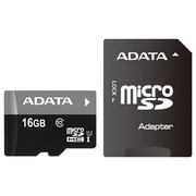 .16GBMicroSD(Class10)UHS-I(U1)+SDadapter,ADATAPremier"AUSDH16GUICL10-RA1"(R/W:50/10MB/s)
