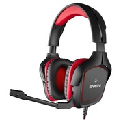GamingHeadsetSVENAP-G333MV,40mmdrivers,20-20000Hz,32Ohm,105dB,305g.,2x3.5mm,Black/Red