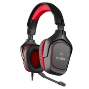 GamingHeadsetSVENAP-G333MV,40mmdrivers,20-20000Hz,32Ohm,105dB,305g.,2x3.5mm,Black/Red