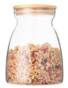 БанкадляхраненияArdestoFreshHourglass1100мл,стекло,бамбук