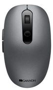 WirelessMouseCanyonMW-9,Silent,Optical,800-1500dpi,6buttons,2.4GHz/BT,1xAA,Grey