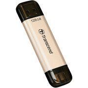 128GBUSB3.1/Type-CFlashDriveTranscendJetFlash930C,Gold,ClassicCap,OTG(R/W:420/400MB/s)