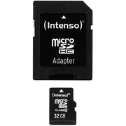 КартапамятиMicroSD32GBIntensoClass10,SDadapter4034303016655
