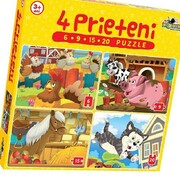 Puzzle-4prietenimici(6.9.15.20piese)