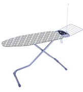 ГладильнаядоскаEuroGoldMono37542B,120x42cm,electricplug,sleeveboard,linenrackChevron-99