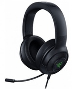 HeadphoneRAZERKrakenV3X/WiredUSBGamingHeadset,7.1SurroundSound,HyperClearCardioidMic,THXSpatialAudio,TriForce40mmDrivers,Hybridfabricandmemoryfoamearcushions,RazerChroma™RGB