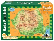 NORIELNorielPuzzle-HartaRomaniei100pcsTravelSize