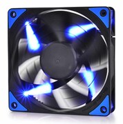 120mmCaseFan-DEEPCOOLGamerStormTFseries"TF120"FanwithBlueLED,120x120x26mm,500-1800rpm,<17.6~31.3dBa,76.5CFM,FluidDynamicBearing,4Pin,PWM,2-LayerBladeDesign,DIYSolution,MTBF>100000hours