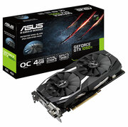 ВидеокартаASUSGTX1050TI-DC2O4G,GeForceGTX1050Ti4GBGDDR5