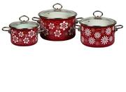 Наборкастрюль2л/4/5,5лБелыецветывишневыйVITROSS8DB095S-2