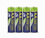 EnerGenieEG-BA-AA20R4-01Ni-MHrechargeableAAbatteries,2000mAh,4pcsblisterpack