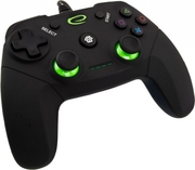 GamepadEsperanzaVANQUISHEREGG110KBlack,VibrationGamePad,16buttons,2sticks,Ergonomicdesign,2modes(analoganddigital),Softsweat-resistantsurfacecoating,PCWin7,8,10/PS3compatible,USB