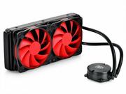 DEEPCOOLLiquidCooler"CAPTAIN240EX",Socket775/1150/1151/1155/2011&FM2/AM3,upto220W,2xTF120fanwithRedLED:120х120х25mm,240mmaluminumfins,fans:500~1800rpm,pump:2200rpm,17.6~31.3dBA,153.04CFM,4pin,HydroBearing,Copperbase