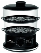FoodSteamerTefalVC140131.900W.2sections.watertankcapacity1.5l.timer60min.black