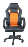 GamingchairSPACERSP-GC-RNG43Black-Orange,SyntheticPU+Textil,120kgmax.
