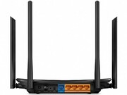 TP-LINKArcherC6AC1200DualBandWirelessGigabitRouter,Atheros,867Mbpsat5Ghz+300Mbpsat2.4Ghz,802.11ac/a/b/g/n,MU-MIMO,1GigabitWAN+4GigabitLAN,WirelessOn/OffandWPSbutton,4externalantennas+1internalantenna
