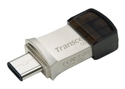128GBUSB3.1/Type-CFlashDriveTranscend"JetFlash890",Silver,MetalCase,OTG(R/W:130/30MB/s)