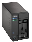 2-bayNASServerASUSTOR"AS6302T",IntelCeleronJ3355(Dual-Core)2.0-2.5GHz,2GBDDR3L(1GBx2,Max.8G),2.5"/3.5"SATAx2(HotSwap),USB3.0x4(TypeAx3,TypeCx1),GigabitLANx2,HDMI,S/PDIF,WOW,AES-NI,HT,IR,Surveillance:<36(4Free)