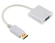 "AdapterDPMtoVGAF,Cablexpert""AB-DPM-VGAF-02-W"",WhiteBlister,DisplayportMaletoVGAfemale-https://gembird.nl/item.aspx?id=10006"