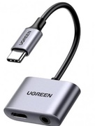 UGREENAdapterType-CtoPD+3.5mm,CM193,Silver