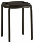 СтулDPBoomnegruK02,Металл,Пластик,Черный