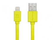 CableLightning1.0m-XtremeMacFlatCable,Yellow,AppleMFICertified,PremiumQuality,Nylonstructure,Resistant