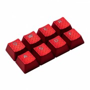 HYPERXFPS&MOBAGamingKeycapsUpgradeKit,US,Red,Texturedforgripandcoatedforprotection,HyperXkeycapremovaltoolincluded