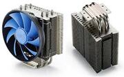 DeepcoolGAMMAXXS40,Socket2011/1366/1155/775&FM2/FM1/AM3+/AM3,upto130W,120х120х25mm,900~1600rpm,17.8~21dBA,55.5CFM,4pin,PWM,HydroBearing,D.A.C.technology,De-vibrationdesign,4heatpipesdirectcontact