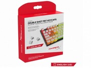 HYPERXDoubleShotPBTKeycaps,US,White/TranslucentdesignforlustrousRGBlighting,MadeofdurabledoubleshotPBTmaterial,HyperXkeycapremovaltoolincluded