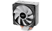 DEEPCOOLCooler"GAMMAXXGT",Socket1150/1151/2011&FM2/AM3/AM4,upto150W,120mmRGBfan,ControlledRGBlightingsystem,500~1500rpm,17.8~27dBA,56.5CFM,4pin,PWM,HydroBearing,4heatpipes