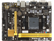 BiostarA70MDPRO,SocketFM2/FM2+,AMDA70M,Dual2xDDR3-2600,APUAMDgraphics,DVI,1xPCIeX16,4xSATA3(6Gb/s),RAID,1xPCIeX1,1xPCI,ALC6625.1chHDA,GigaBitLAN,4xUSB3.0(5Gb/s),100W,mATX