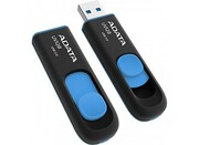 16GbUSB3.0FlashDriveADATA,DashDriveUV128,black-blue(Read-90MB/s,Write-40MB/s),Retractable