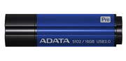 16GbUSB3.0FlashDriveADATA,SuperiorS102PRO,blue(Read-100MB/s,Write-25MB/s),Aluminium