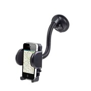 GembirdTA-CHW-02,UniversalSmartphoneCarHolderwithFlexibleNeck,Universal-fitsmostsmartphones,PDAsupto6'';Suctioncupforeasyfixation,Longflexibleneck,Black