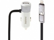 Remax1xUSBCarcharger,RCC102,3.4AwithcableSilver