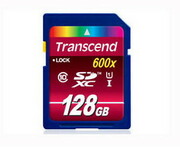 128GBSDXCCard(Class10)UHS-I,600X,Transcend"TS64GSDXC10U1"Ultimate(R/W:90/45MB/s)