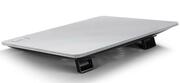 NotebookCoolingPadDeepcoolN1WHITE,15.6",1x180mmfanFanDimension:180X180X15mmOverallDimension:350X260X26mmMaterial:MetalMeshPanel+PlasticbaseWeight:700gRatedVoltage:5VDCOperatingVoltage:4.5~5VDCStartingVoltage: