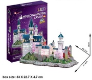3DPUZZLENeuschwansteinCastleLED