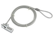 GembirdLK-CL-01,Cablelockfornotebooks(4-digitcombination),4mmsteelcable