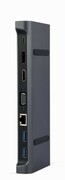 DockingStationGembirdA-CM-COMBO9-02,3xUSB3.1,Type-C,HDMI,DP,VGA,LAN,3.5mm,PD87W