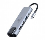 DockingStationGembirdA-CM-COMBO5-04,USB3.1,USB2.0,HDMI,LAN,PD87W,Metalhousing