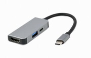 DockingStationGembirdA-CM-COMBO3-02,USB3.1,HDMI,PD87W,Metalhousing