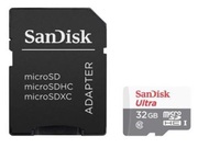 Картапамяти32GBSanDiskUltra®microSDHC+SDAdapter100MB/sClass10UHS-I
