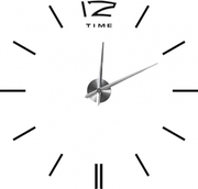 ClockWallEsperanzaSANMARINOEHC007KBlack,sizefrom70cm-130cm,steelclockmainunitdiam-12cm,digitsiscoveredwithhigh-qualityacrylicmirror,Quietmovement,hookforeasyinstallation,Power:1xAAbattery(notincluded)