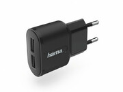 HamaCharger,2-PortUSB,2.4A,black